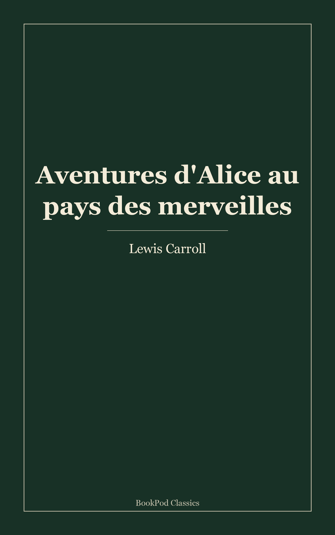 Aventures d'Alice au pays des merveilles
