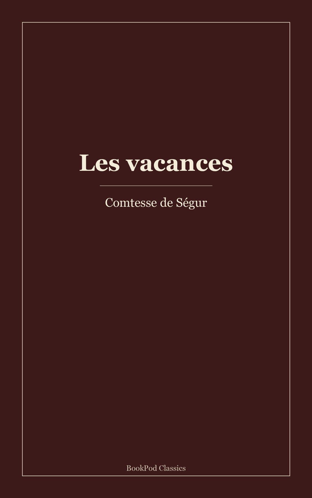 Les vacances