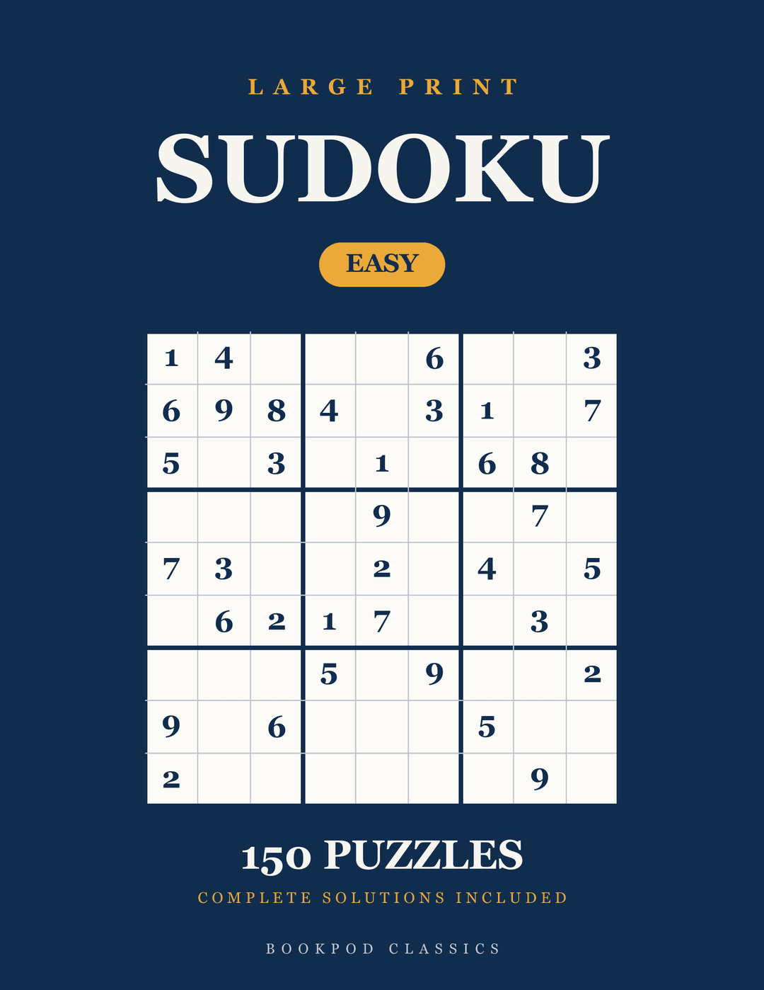 Large Print Sudoku: Easy