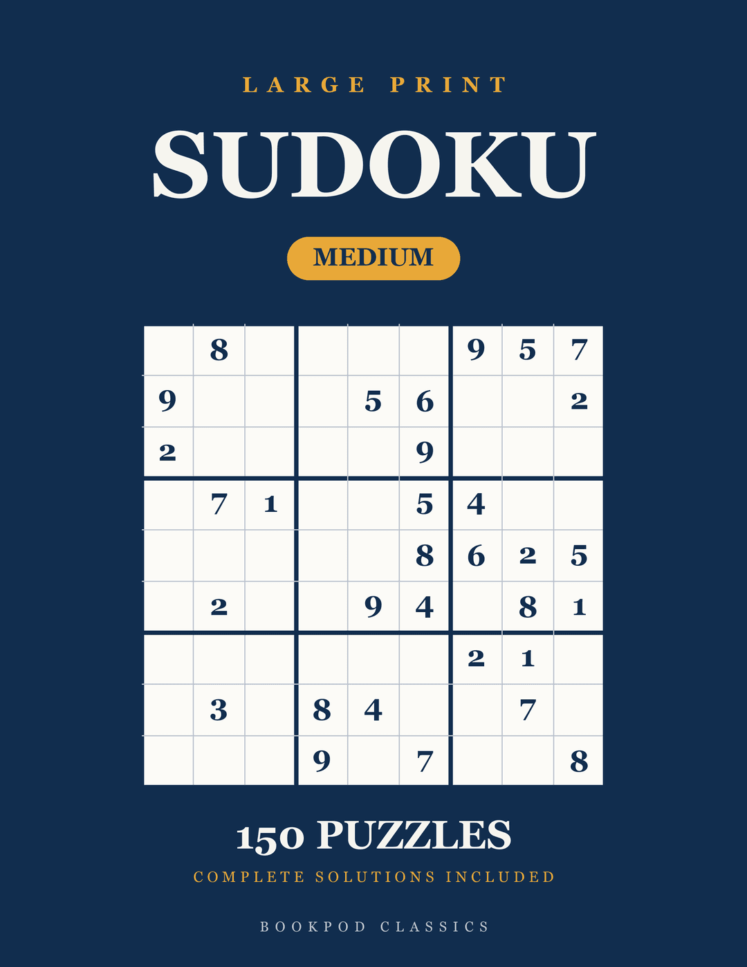 Large Print Sudoku: Medium