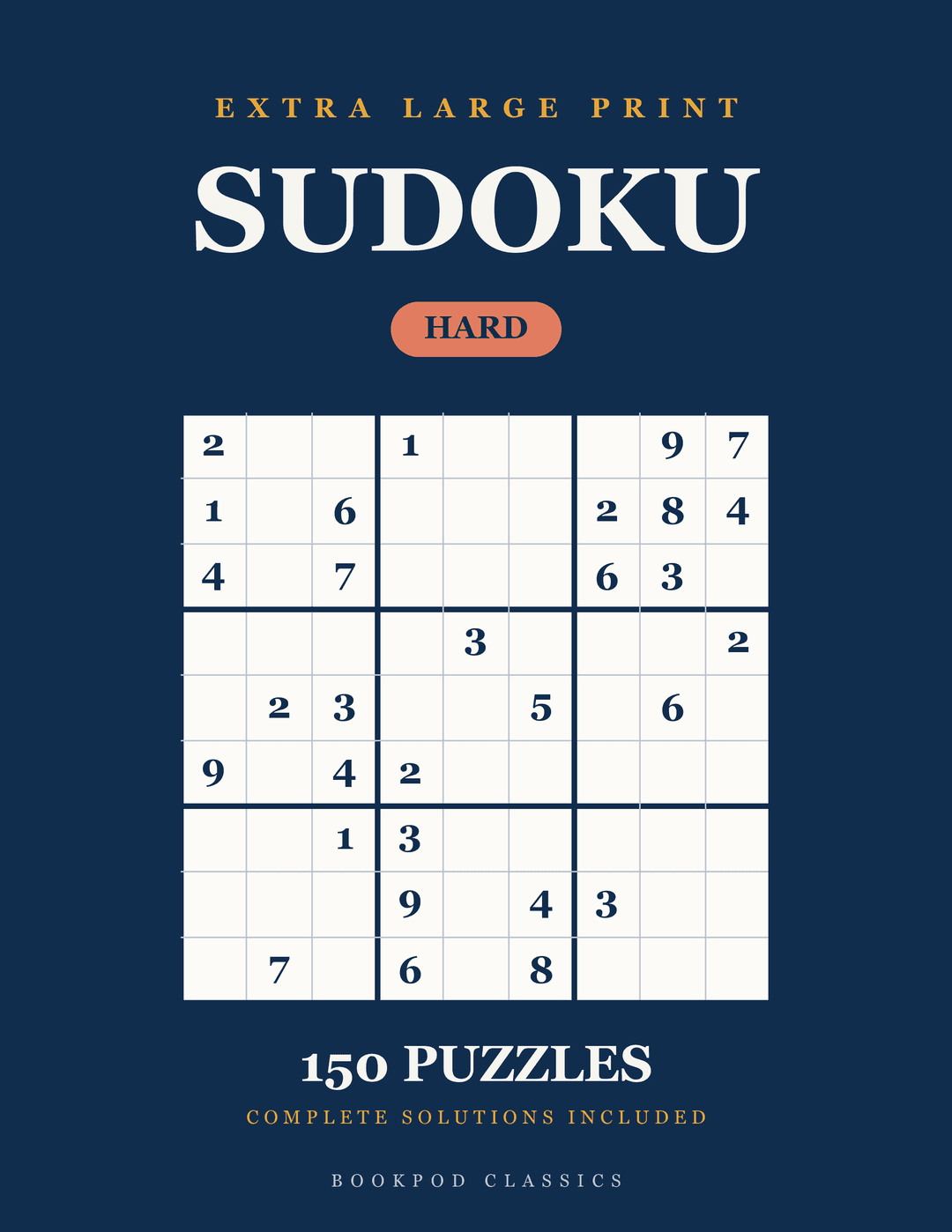 Large Print Sudoku: Hard